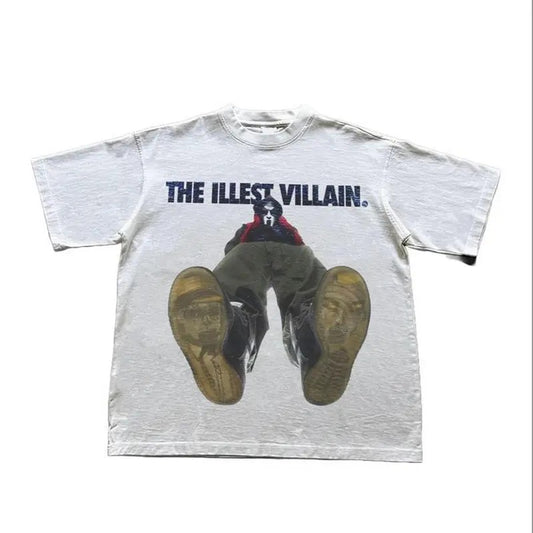 MF Doom The Illest Villain T-shirt, Vintage 90s style top clothing, Unisex graphic Streetwear shirts
