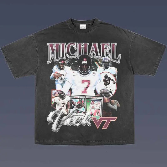 MICHAEL VICK 1.4 VINTAGE TEE | AMERICAN FOOTBALL | GIFT FOR FAN