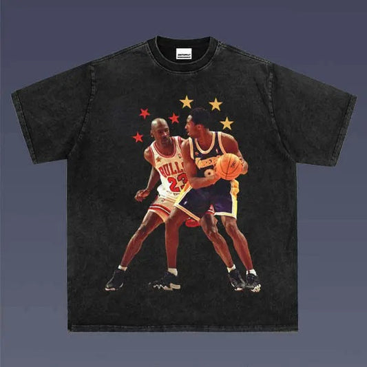 MICHAEL VS KOBE 1.11 VINTAGE TEE | MEN'S GRAPHIC T-SHIRT SWEATSHIRT HOODIE | GIFT FOR FAN