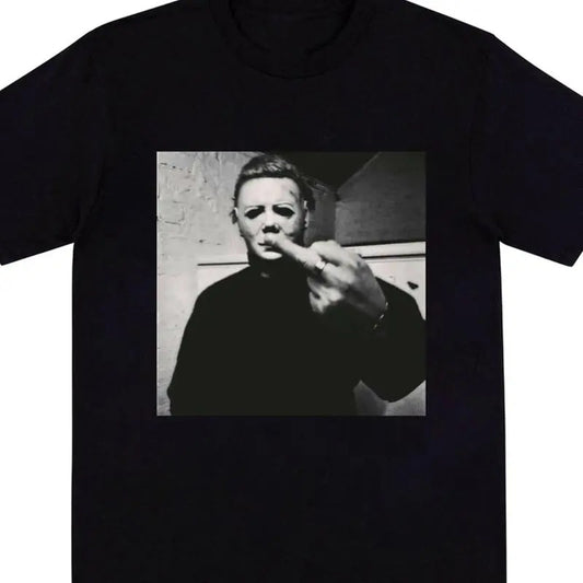 MICHEAL MYERS T-SHIRT, Michael Myers Halloween Middle Finger Movie T-Shirt, Movie T-Shirt, Movie Tee