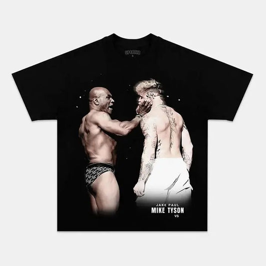 MIKE TYSON VS JAKE PAUL TEE, Retro Fight Night Tee, Boxing Match T-Shirt ,Boxing T-shirt, Fighter Tee, Boxer Shirt, Sports Shirt, Boxing Merch, Vintage Boxing Tee, Graphic Boxing Champ T-Shirt