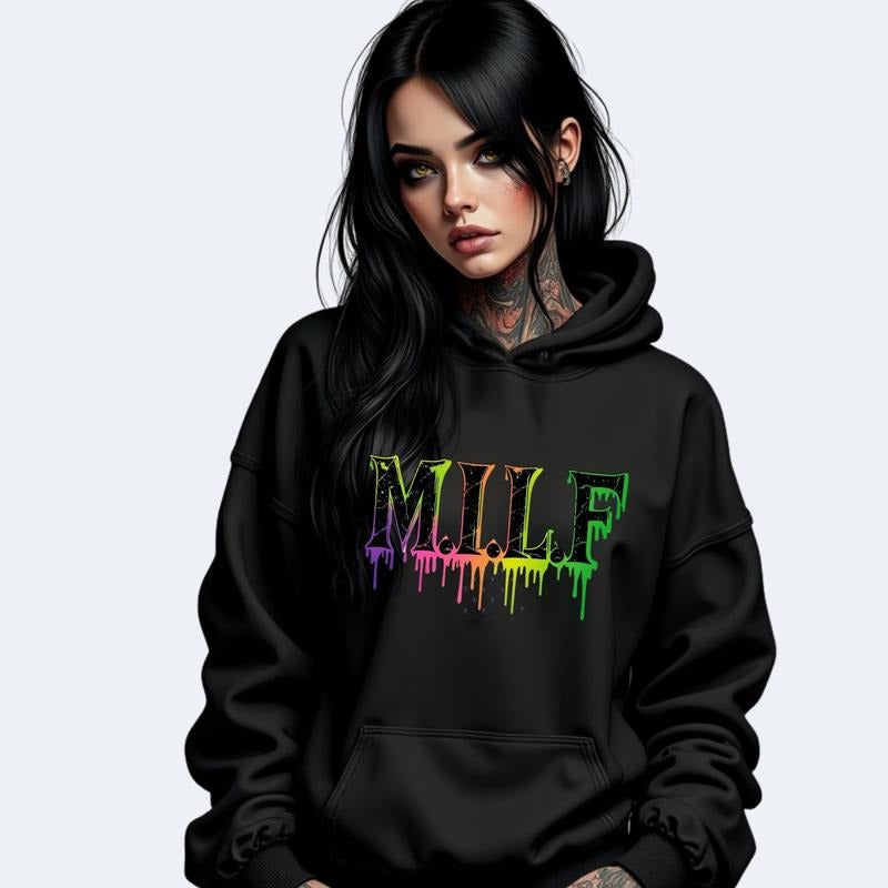 MILF- Snarky TShirt - Unisex Short Sleeve Shirt. Streetwear Style Graphic T Shirt, Casual Comfort Womenswear Cotton Graphic Pullover Skull Sweatshirt Everyday