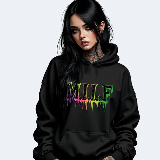 MILF- Snarky TShirt - Unisex Short Sleeve Shirt. Streetwear Style Graphic T Shirt, Casual Comfort Womenswear Cotton Graphic Pullover Skull Sweatshirt Everyday