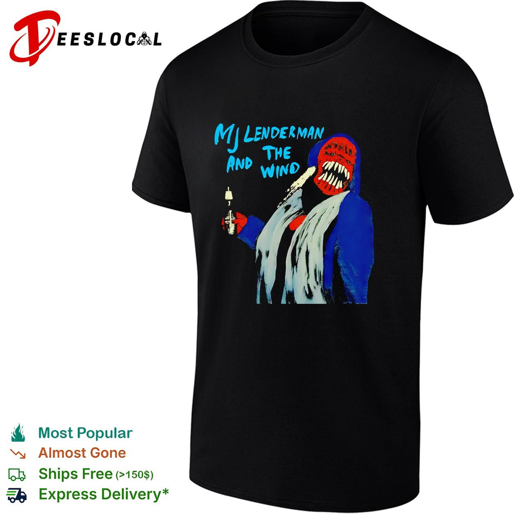 MJ Lenderman and the Wind monster holding bottle shirt