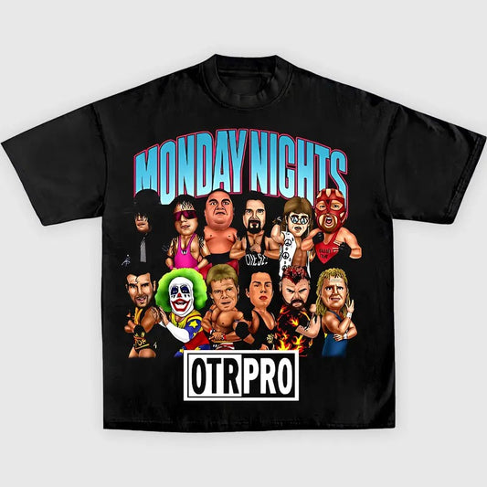 MONDAY NIGHTS V1 TEE Wrestling Tee, Wrestling Graphic Tee, WWE Shirt, MMA Shirt, Sports T-shirt, Athlete Shirt, Wrestling Gift, Gift for Him Gift For Her Hoodie Sweatshirt