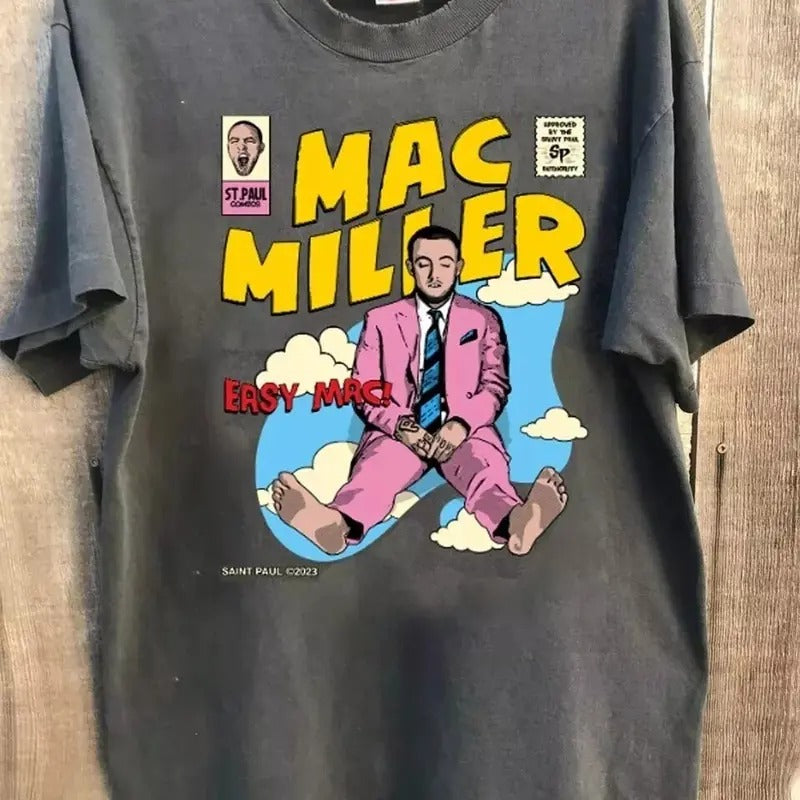 Mac Millar Shirt Rap Music T-Shirt Swimming Shirt Circles MacMillar Streetwear Minimalist Old School Clothes 90s 00s Vibes Watching movies
