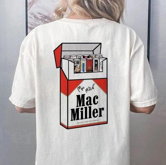 Mac Miller T-shirt, Sweatshirt, Hoodie, Vintage T-shirt, Music T-shirt, Mac M Swimming Shirt, Full Color,  For Men, For Women