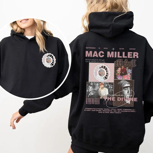Mac Miller The Divine Feminine 2 Sided Hoodie, Mac Miller Shirt, Mac Miller Album, Mac Miller Merch, Mac Miller Tour, Swimming Cotton Sweatshirt