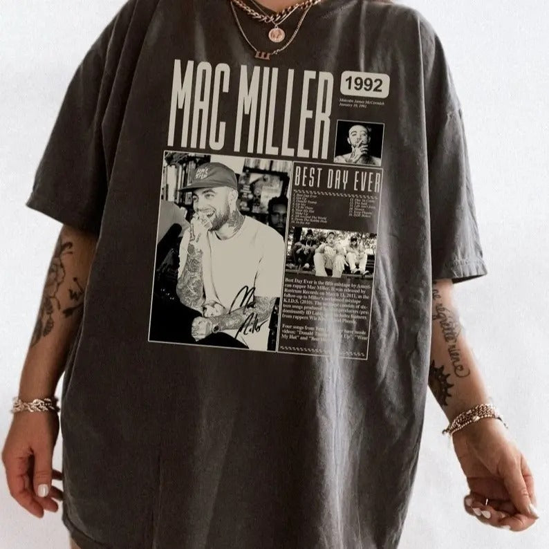 Mac Millers 90s Shirt, Mac Self Care Shirt, Vintage Bootleg Sweatshirt, Mac Fan Gift, Graphic Tees
