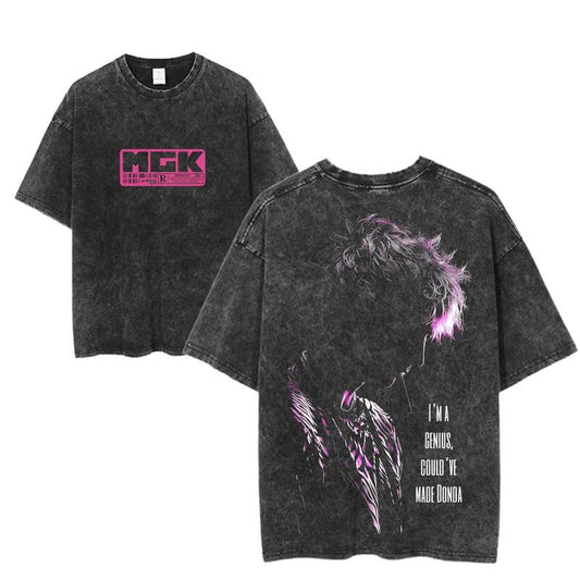 Machine Gun Kelly Donda Quote Graphic T-Shirt, MGK Genius Quote Tee, Vintage Rock Rap Shirt, Unisex Music Statement Top, Edgy Streetwear