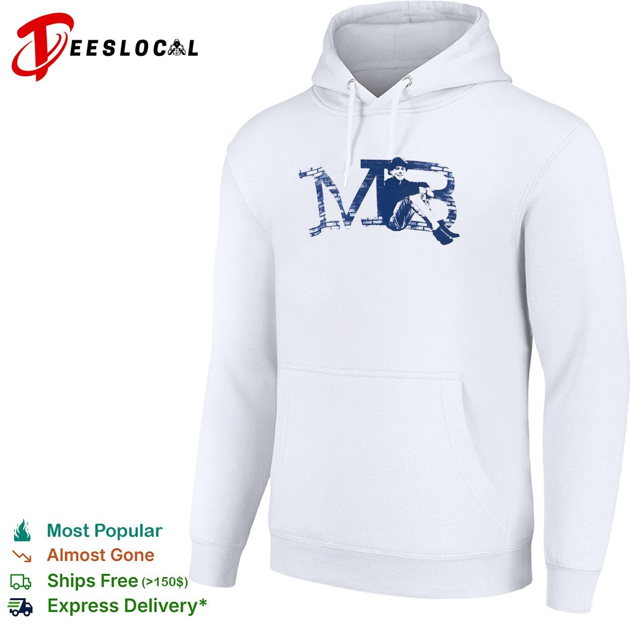 Maddox Batson sitting MB monogram shirt