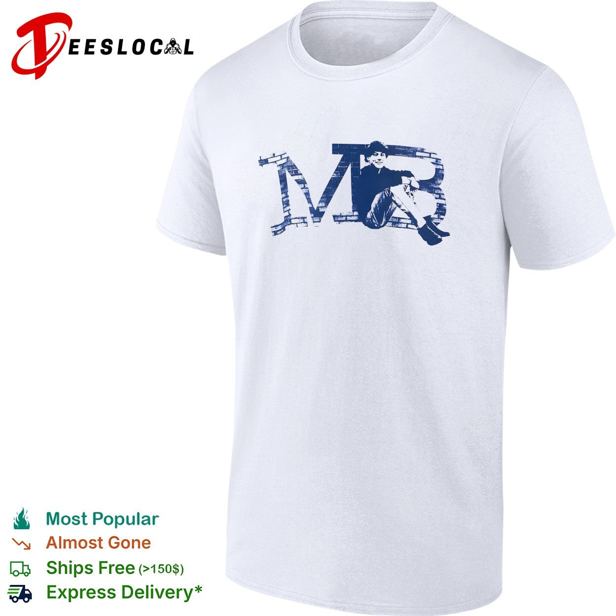 Maddox Batson sitting MB monogram shirt