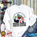 Make Frogs Great Again Funny Patriot Frog Fight T Shirt