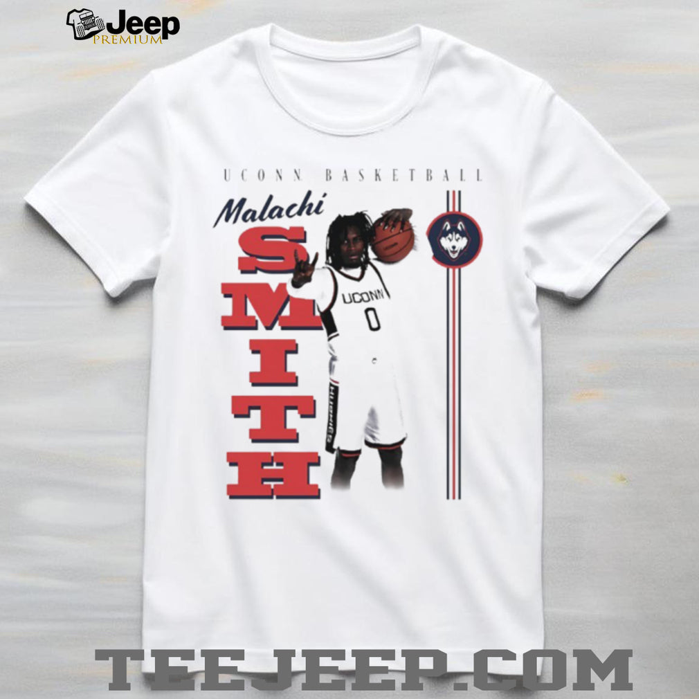 Malachi Smith UConn Basketball #0 Graphic White T Shirt