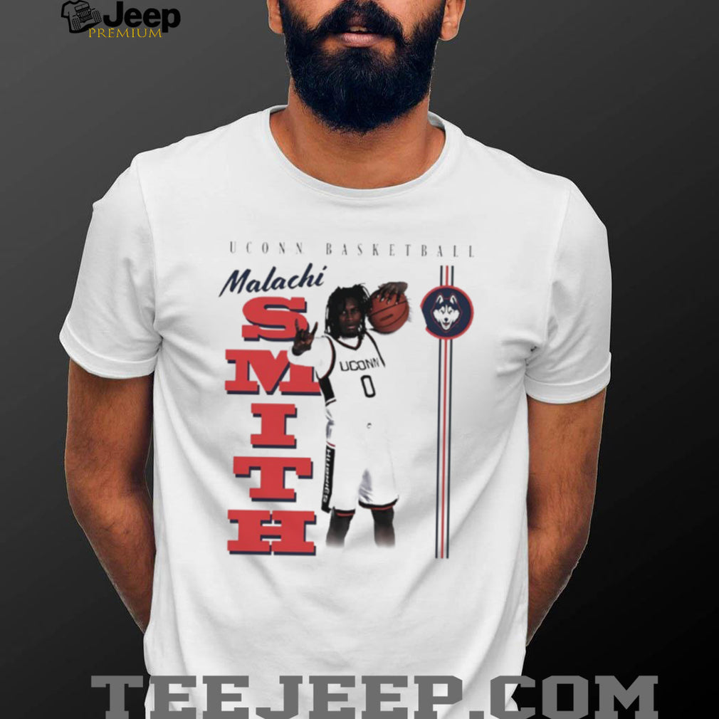 Malachi Smith UConn Basketball #0 Graphic White T Shirt