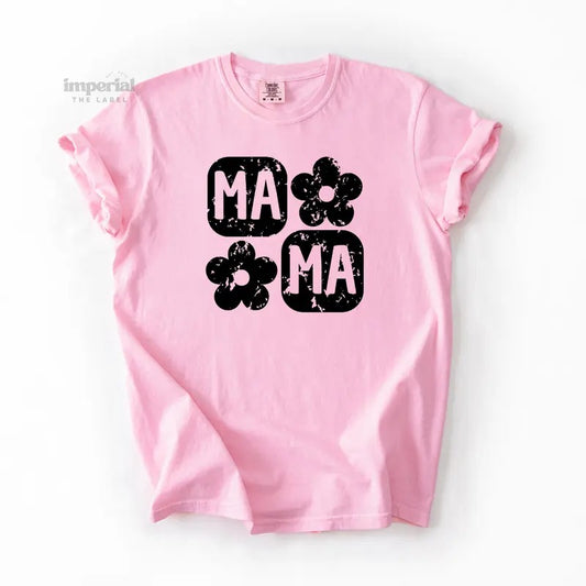 Mama Comfort Colors T-Shirt, Vintage Graphic Tee, Garment-Dyed Cotton, Unisex Relaxed Fit, Casual Aesthetic Streetwear