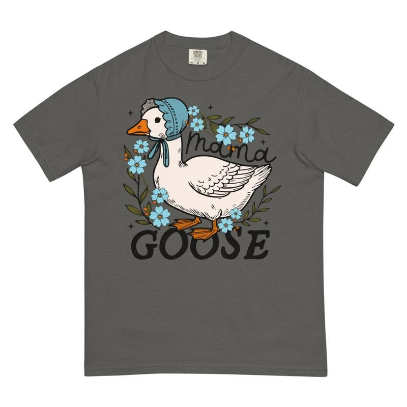 Mama Goose Shirt ~ Unisex Apparel Relaxed Fit Printed In The USA Clothing Womenswear Casual Comfort Cotton Top Athletic Boho Chic