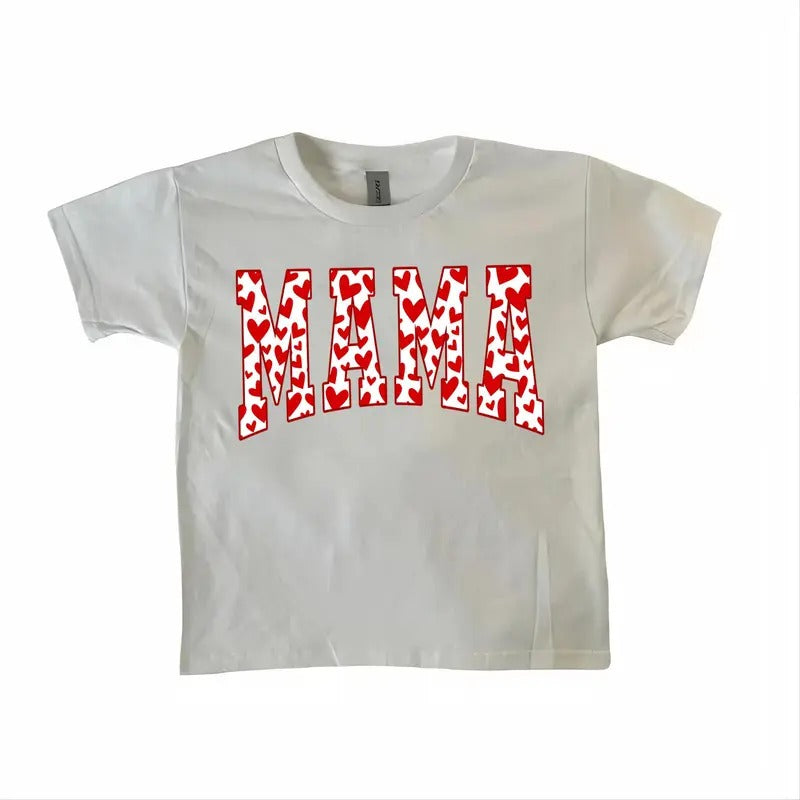 Mama Heart Baby Tee, Mama Valentine Baby Tee, Mama Baby Tee, Love Baby Tee, Cute Valentines Baby Tee, Valentine day Gifts, Gift For Girlfriend