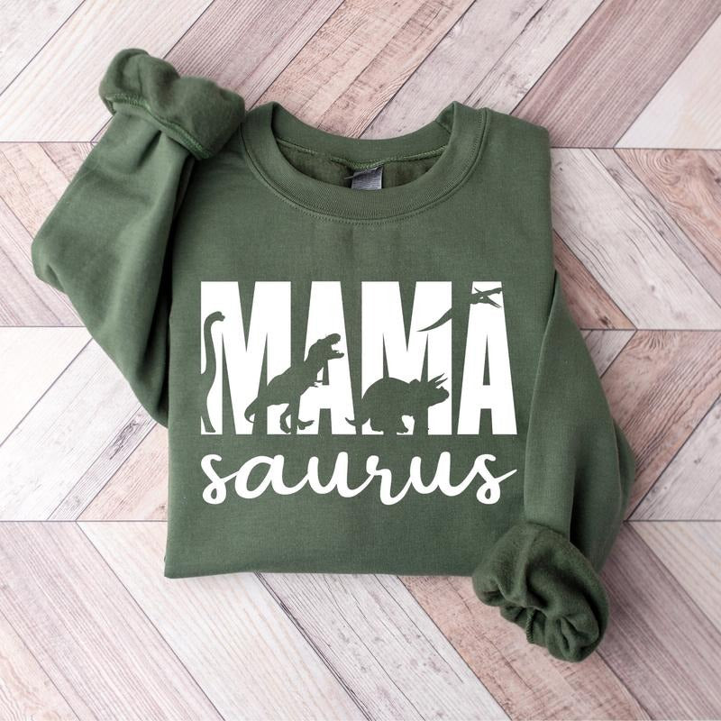 Mama Saurus Sweatshirt, Mama Dinosaur, Mom Life Sweatshirt, Mother's Day Sweatshirt, Funny Mother's Day Gift, Mom Of Boys, Gift For Mom