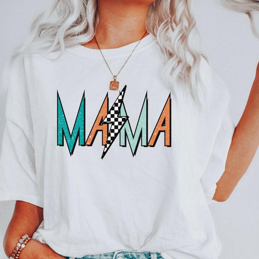 Mama Shirt For Mothers Day Gift From Daughter, Comfort Colors Mama Tshirt For Birthday Gift For Her, Baby Shower Gift Christmas Gift For Mom Cotton Fabric