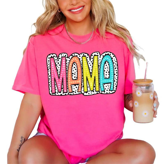 Mama Tshirt, Mama Neon Shirt, Cute Mom Shirts, Mother's Day Tshirt, Cute Mama Tee, Unisex T-Shirt, Gifts For Mother Mama From Daughter Son, Short Sleeve Tee Shirt, Gifts Ideas For Mommy, Gifts For Birthday