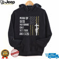 Man of God Husband Dad Veteran America 250 Religious Patriot T shirt