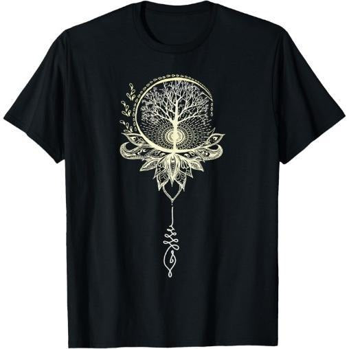 Mandala Lotus Unalome Tree of Life T-Shirt Made in USA Hoodie, Sweatshirt | WearSparks.com