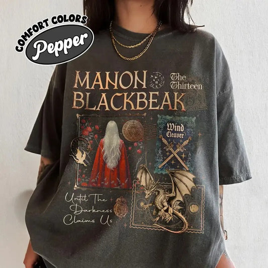 Manon Blackbeak Throne of Glass Comfort Colors Shirt, The Thirteen Shirts Top Womenswear Hoodie, Sweatshirt | WearSparks.com
