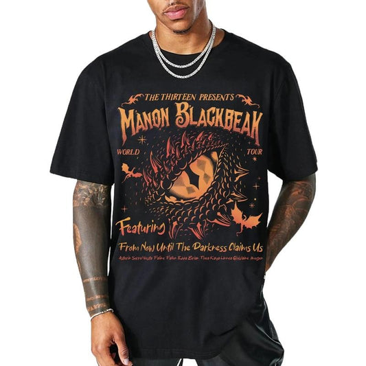 Manon Blackbeak Throne of Glass Comfort Colors Shirt, The Thirteen Shirts, From Now Until The Darkness Claims Us Tee, ACOTAR Crescent Citystyle{n002}2