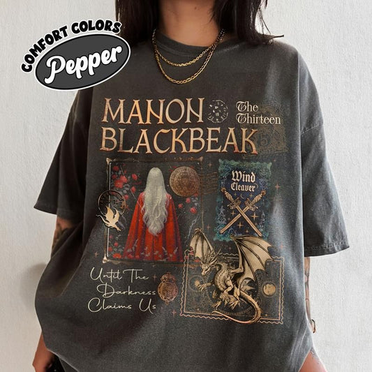 Manon Blackbeak Throne of Glass Comfort Colors Shirt, The Thirteen Shirts, SJM ACOTAR Crescent City  Womenswear