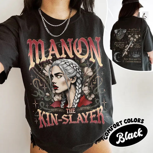 Manon The Kin Slayer Comfort Colors Shirt, The Thirteen Two Sided TShirt For Fan, TOG From Now Until The Darkness, Womenswear Gift For Book Lover