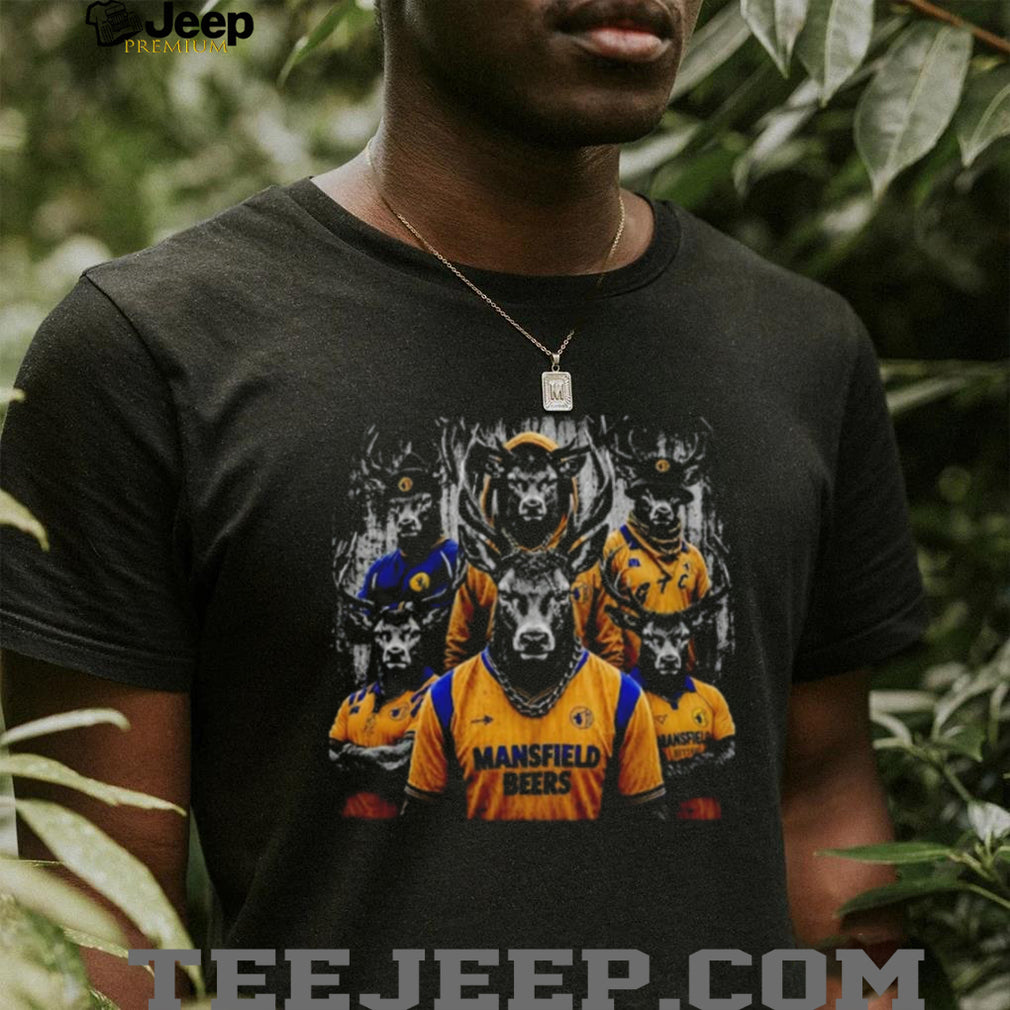 Mansfield Gangster Stags Football mascot retro shirt