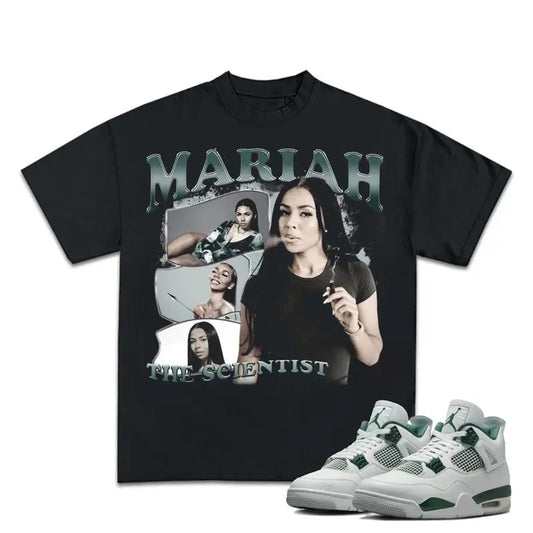 Mariaaah 90s Tees Unisex T-shirt, Shirt To Match Sneaker 4S Oxidized Green, Shirt To Match You Kicks Cotton T-Shirt Clothing Menswear Oversized Top