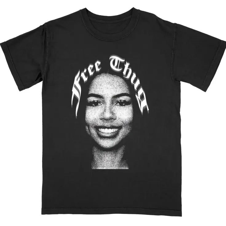 Mariah Graphic Tee, Rare Vintage Free Thug Black Shirt