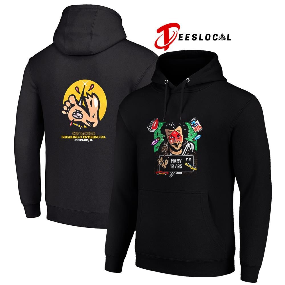 Marv 12 25 Wet Bandits breaking and entering co cartoon Christmas graphic shirt