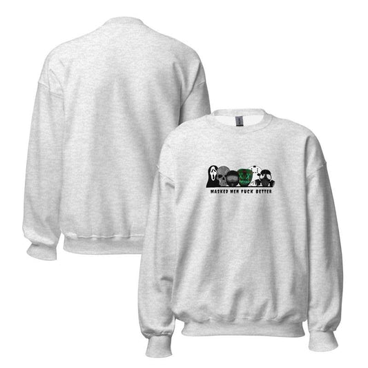 Masked Men Sweatshirt, Dark Bookish Hoodie, Dark Romance Book Merch, Smut Gift for Romance Reader, Spicy Bookish Unisex Soft Comfort Crewneck Pullover Long Sleeves Graphic Fabric Sweater