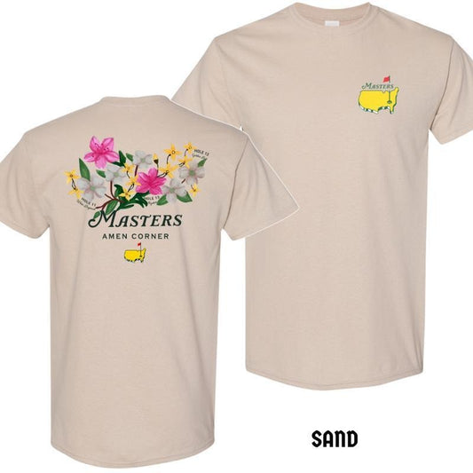 Masters Amen Corner Floral Golf T-Shirt, Augusta National 2025 Tee, Soft Cotton Unisex Sports Shirt, Full Colors, NEW Trending Tee