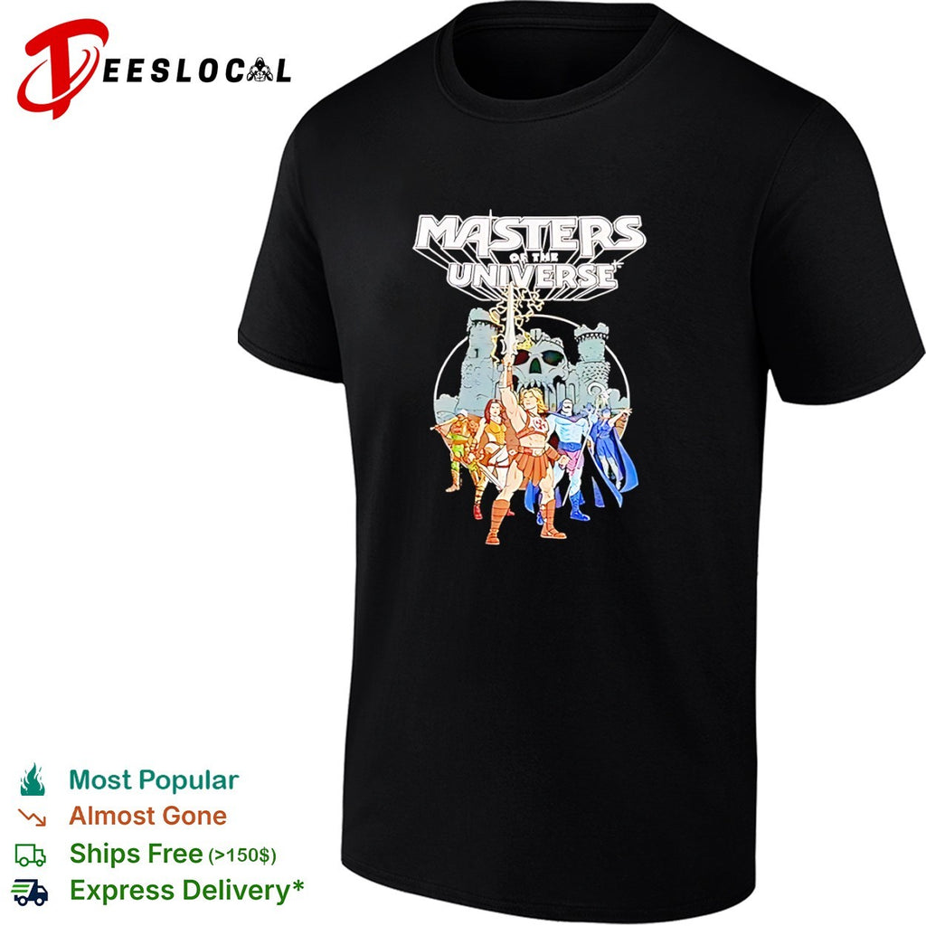 Masters of the Universe He Man Castle Grayskull Heroic Warriors and Teela shirt