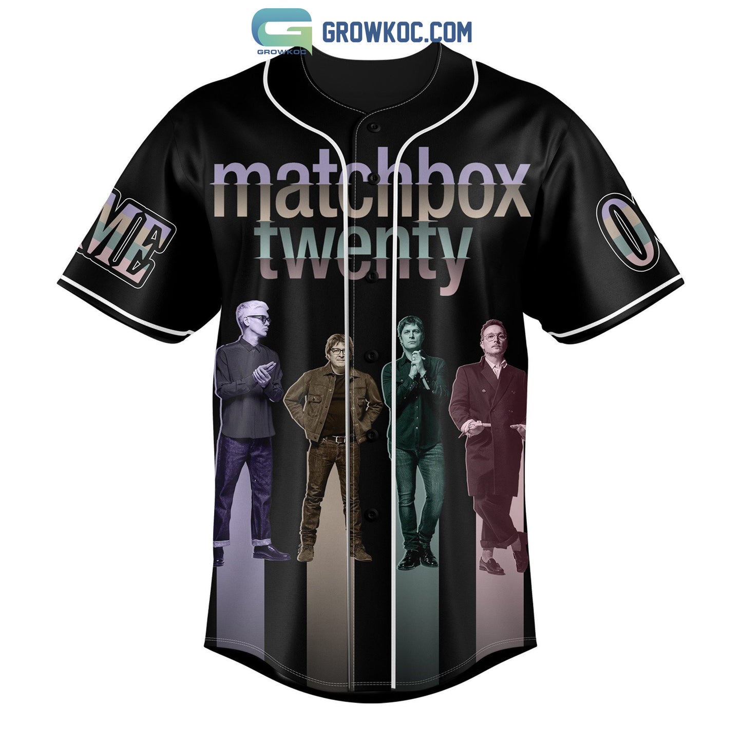 Matchbox Twenty 2023 Slow Dream Tour Personalized Baseball Jersey
