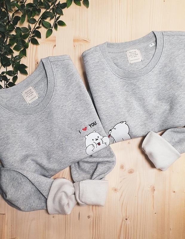 Matching sweatshirts  bears sweatshirts for couples gift for couples, Valentine's Day Gift  Hoodie and Sweater; T-shirt Cotton Womenswear Clothing Light