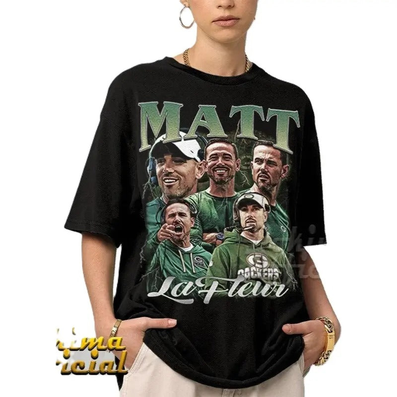 Matt LaFleur Homage T-Shirt, Green Bay Football Graphic Tee, Packers Sweatshirt, Hoodie for Fans, Matt LaFleur Fan Gift, Unisex Game Day Apparel, Perfect Packers Merchandise, Vintage Green Bay Coach Shirt
