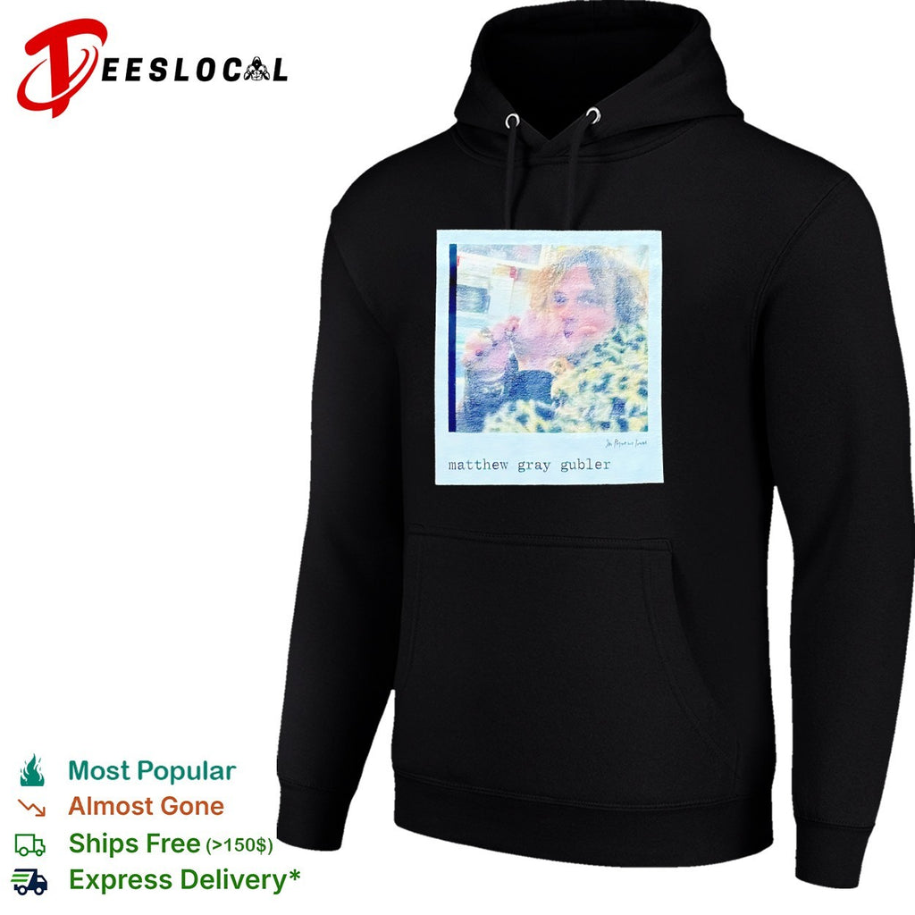 Matthew Gray Gubler In Print We Trust Polaroid shirt