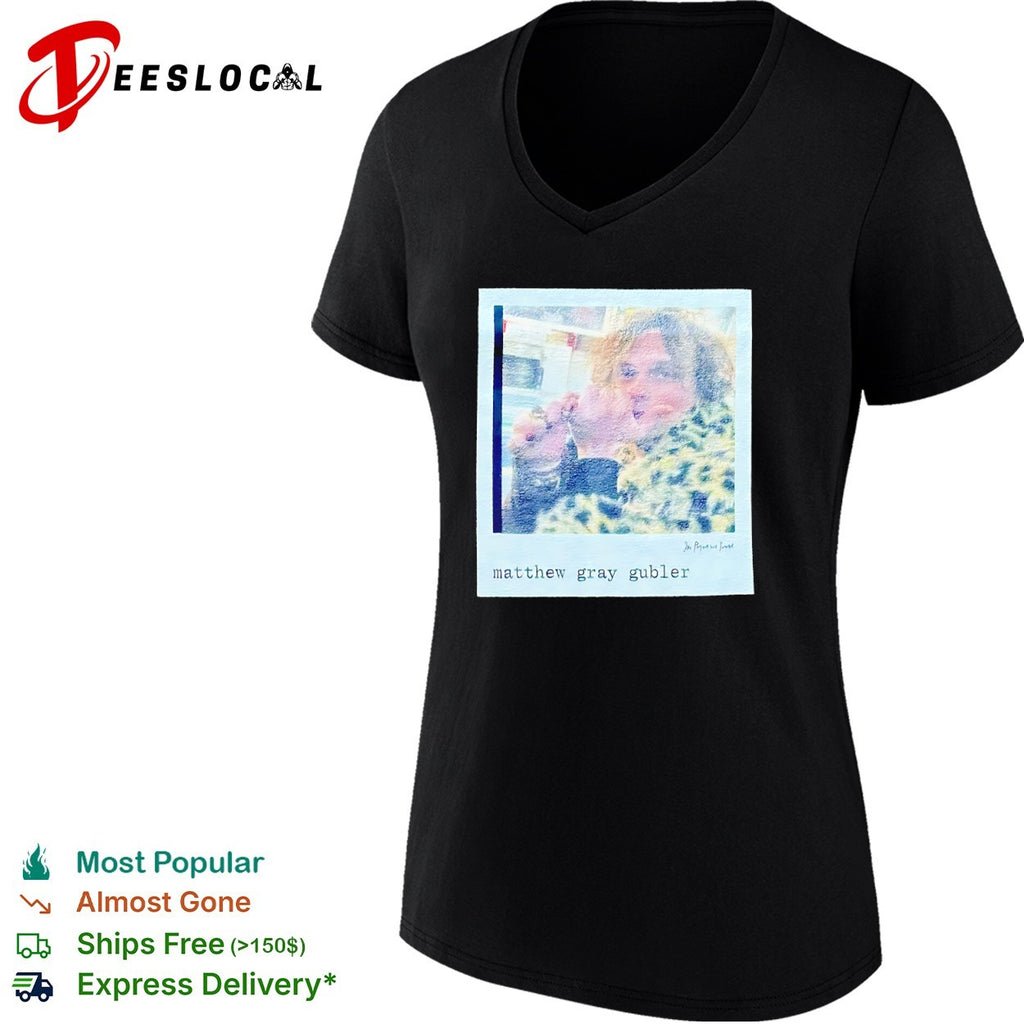 Matthew Gray Gubler In Print We Trust Polaroid shirt
