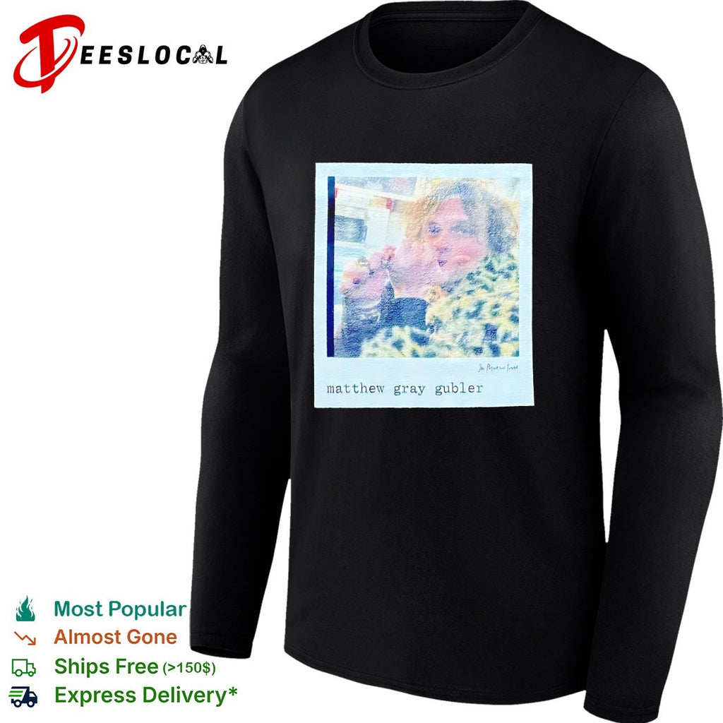 Matthew Gray Gubler In Print We Trust Polaroid shirt