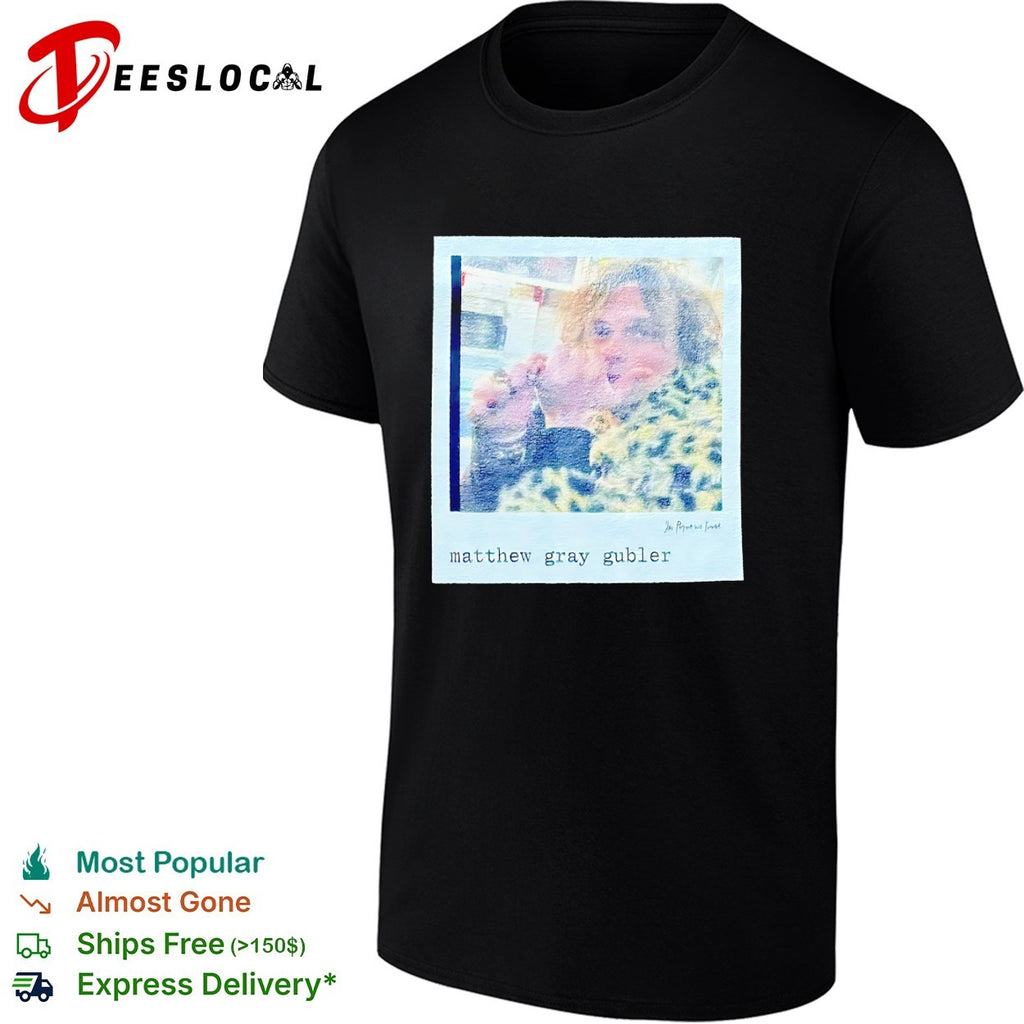 Matthew Gray Gubler In Print We Trust Polaroid shirt