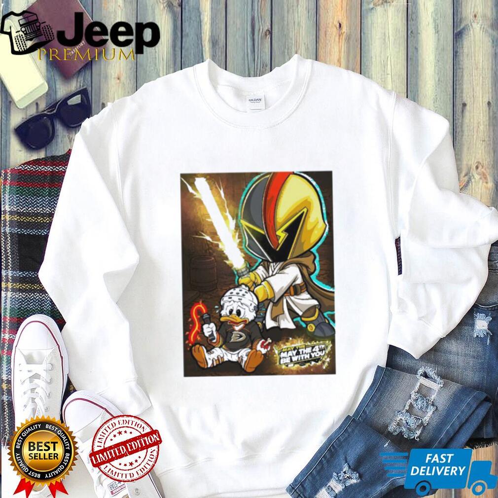 May The 4th Be With You Hockey Duck Jedi Knight T Shirt