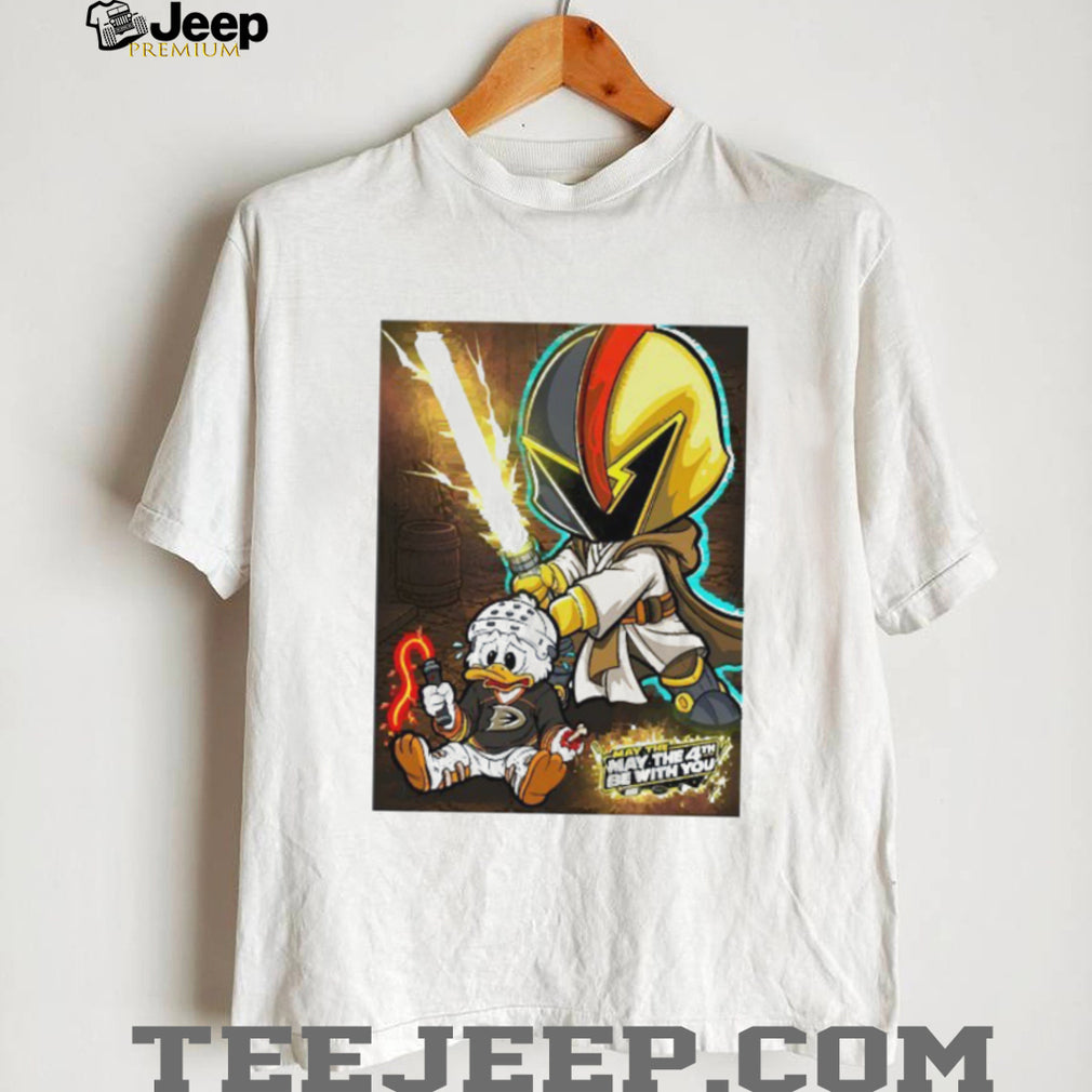 May The 4th Be With You Hockey Duck Jedi Knight T Shirt
