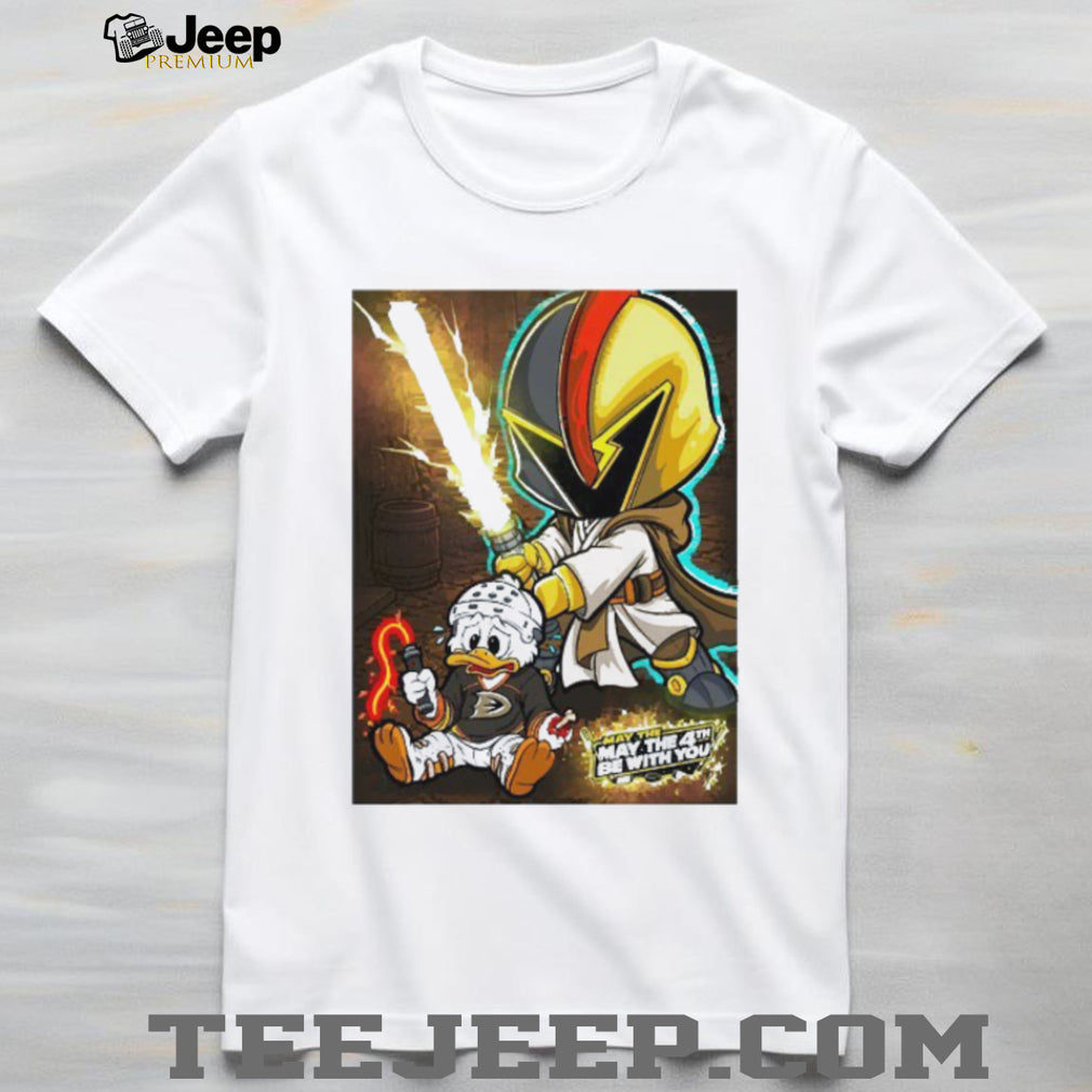 May The 4th Be With You Hockey Duck Jedi Knight T Shirt