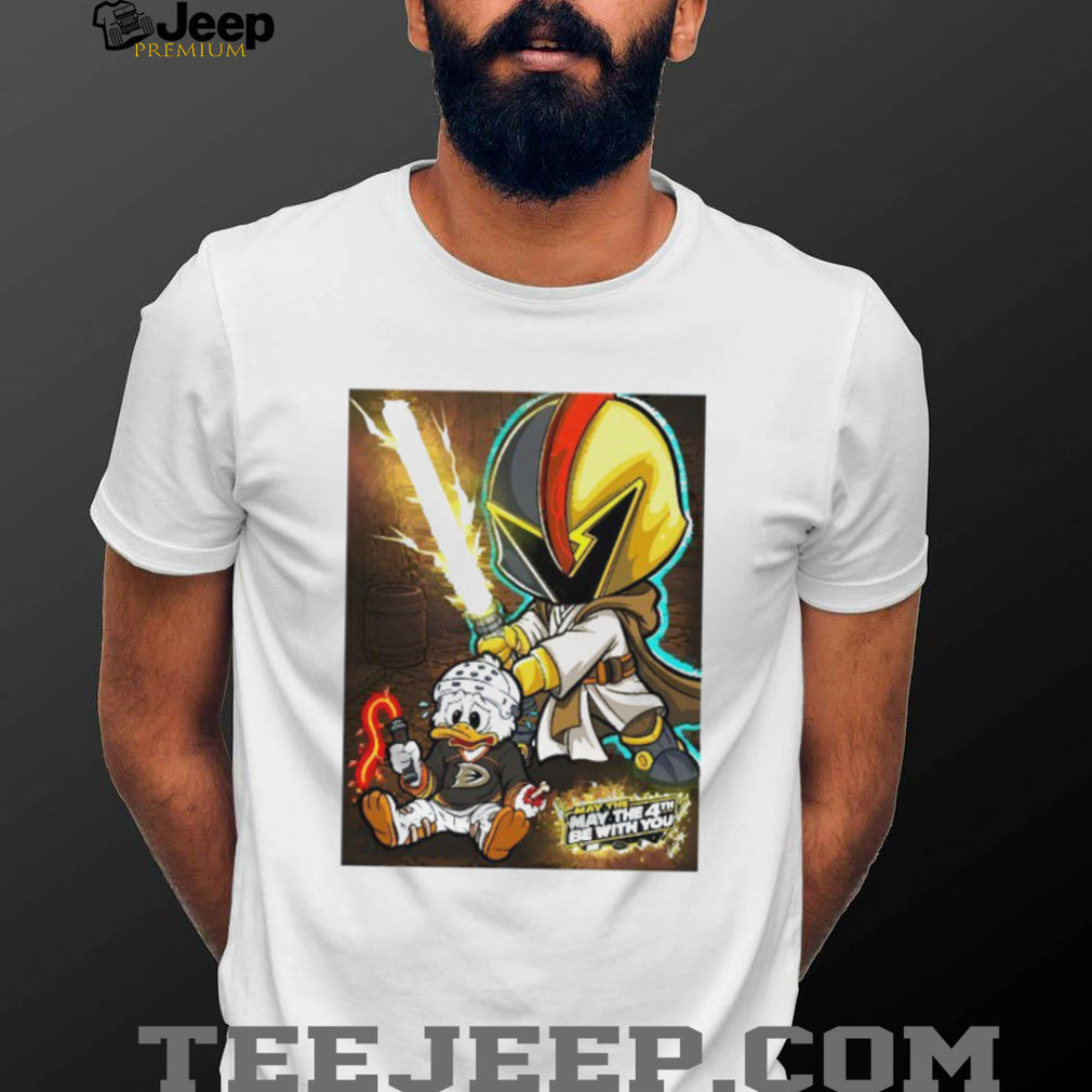 May The 4th Be With You Hockey Duck Jedi Knight T Shirt