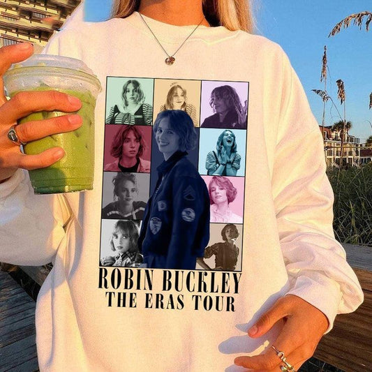 Maya Hawke Sweatshirt, Robin Buckley x Tour Shirt, Vintage Sweatshirt Lovers Gift for Fan, Robin Buckley Actor Sweatshirt.
